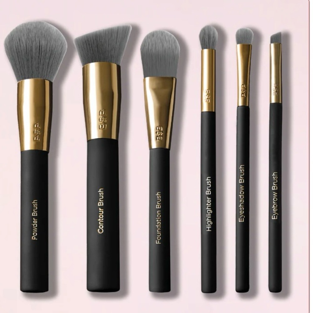 Billion Dollar Brushes Pro Brush Essentials Kit 6 Professional Makeup Brushes